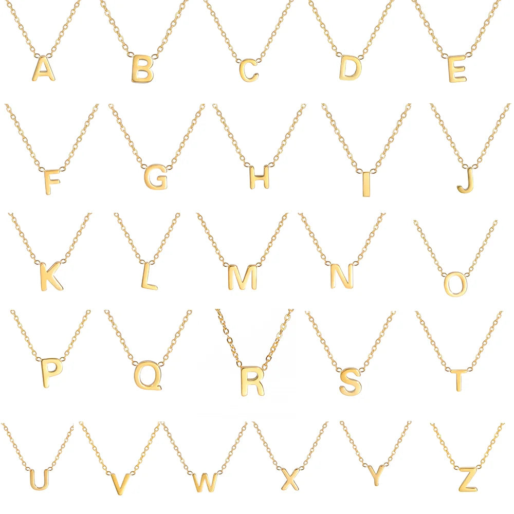 Personalized Initial Letter Necklace - Custom Name Jewelry
