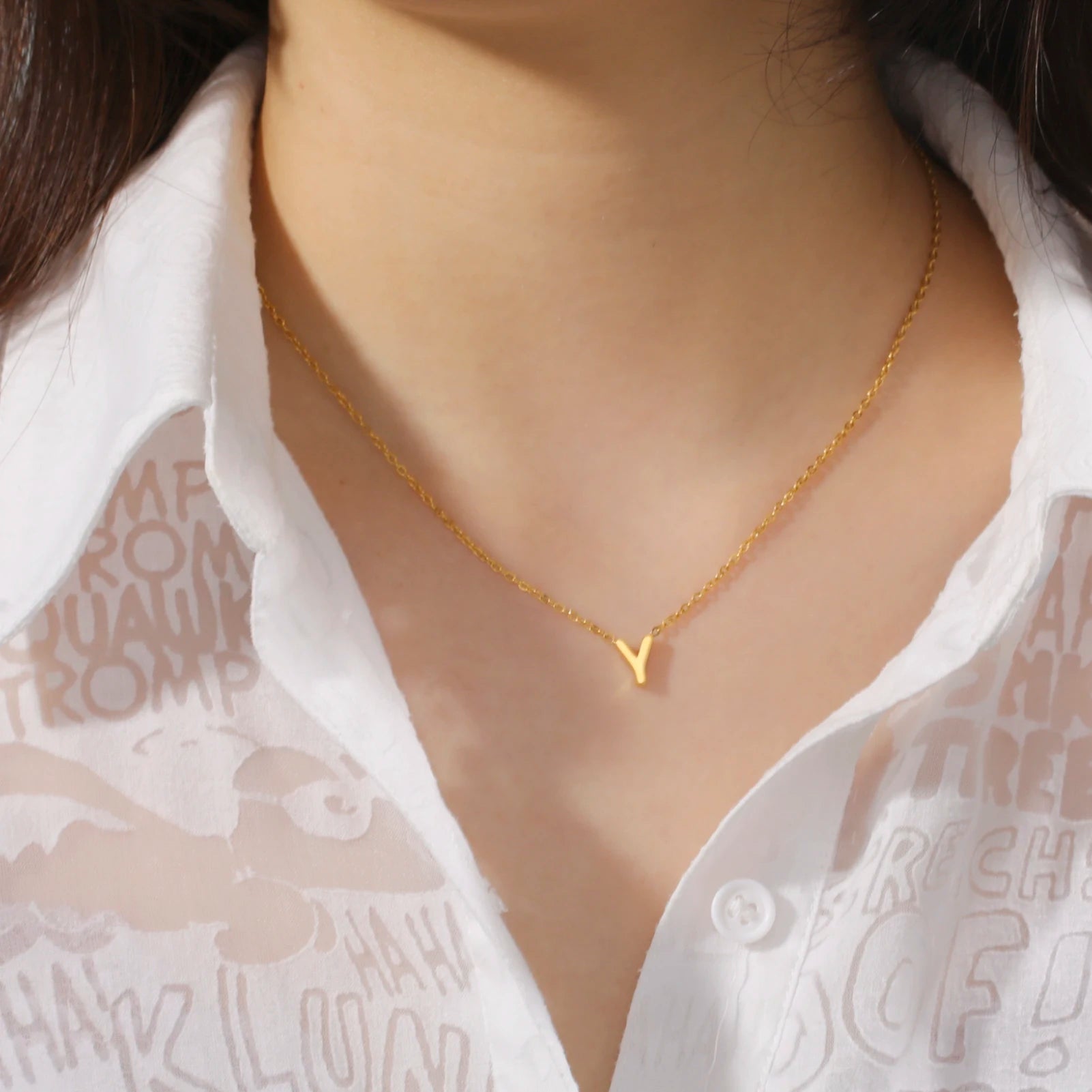 Personalized Initial Letter Necklace - Custom Name Jewelry
