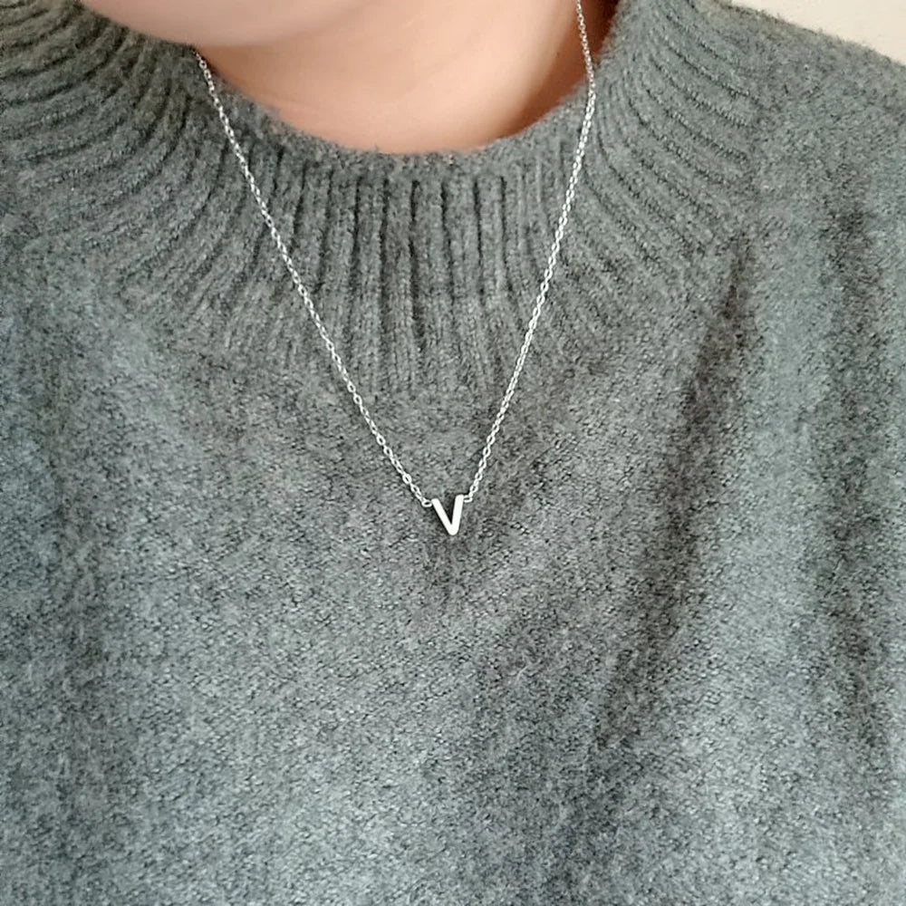 Personalized Initial Letter Necklace - Custom Name Jewelry